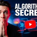 Creator reacting to how social media algorithms work in 2026, showing platform icons, data flow, and algorithm changes in a high-contrast thumbnail