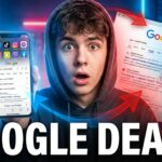 Content creator looking surprised while using social media as a search tool, representing the rise of social search replacing Google in 2026